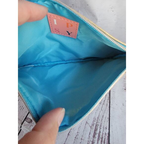 ipsy makeup bag Stay Golden Gold And Teal With Sunburst Closure - Picture 6 of 6